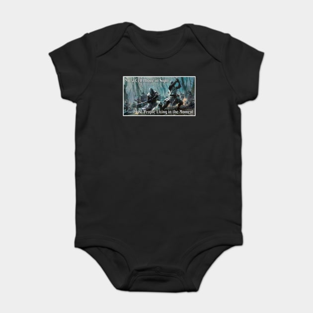 Not a Cell Phone in Sight, Just People Living in the Moment Baby Bodysuit by RainingSpiders